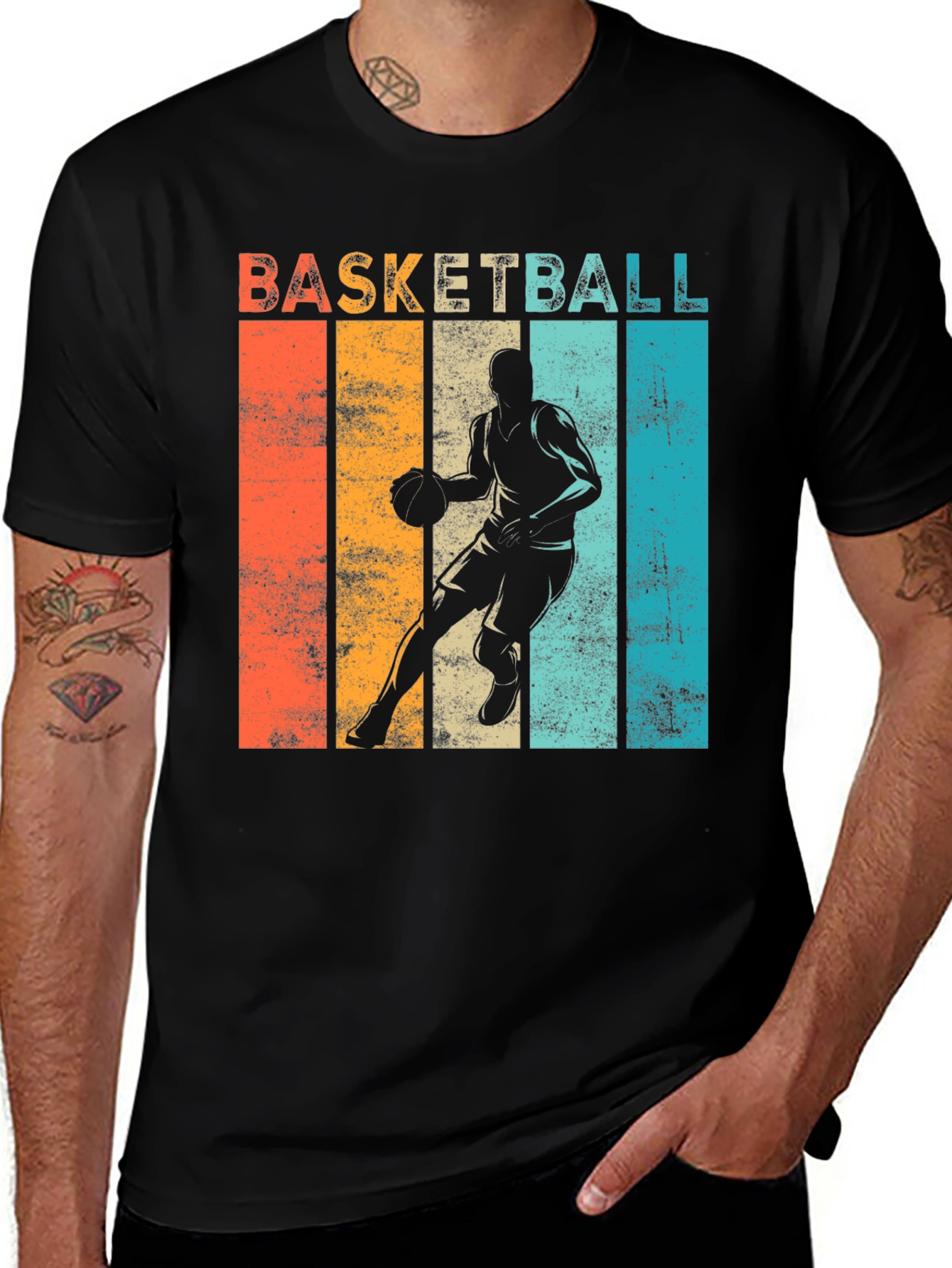 Variant 30 of Retro Basketball Player Graphic Tee