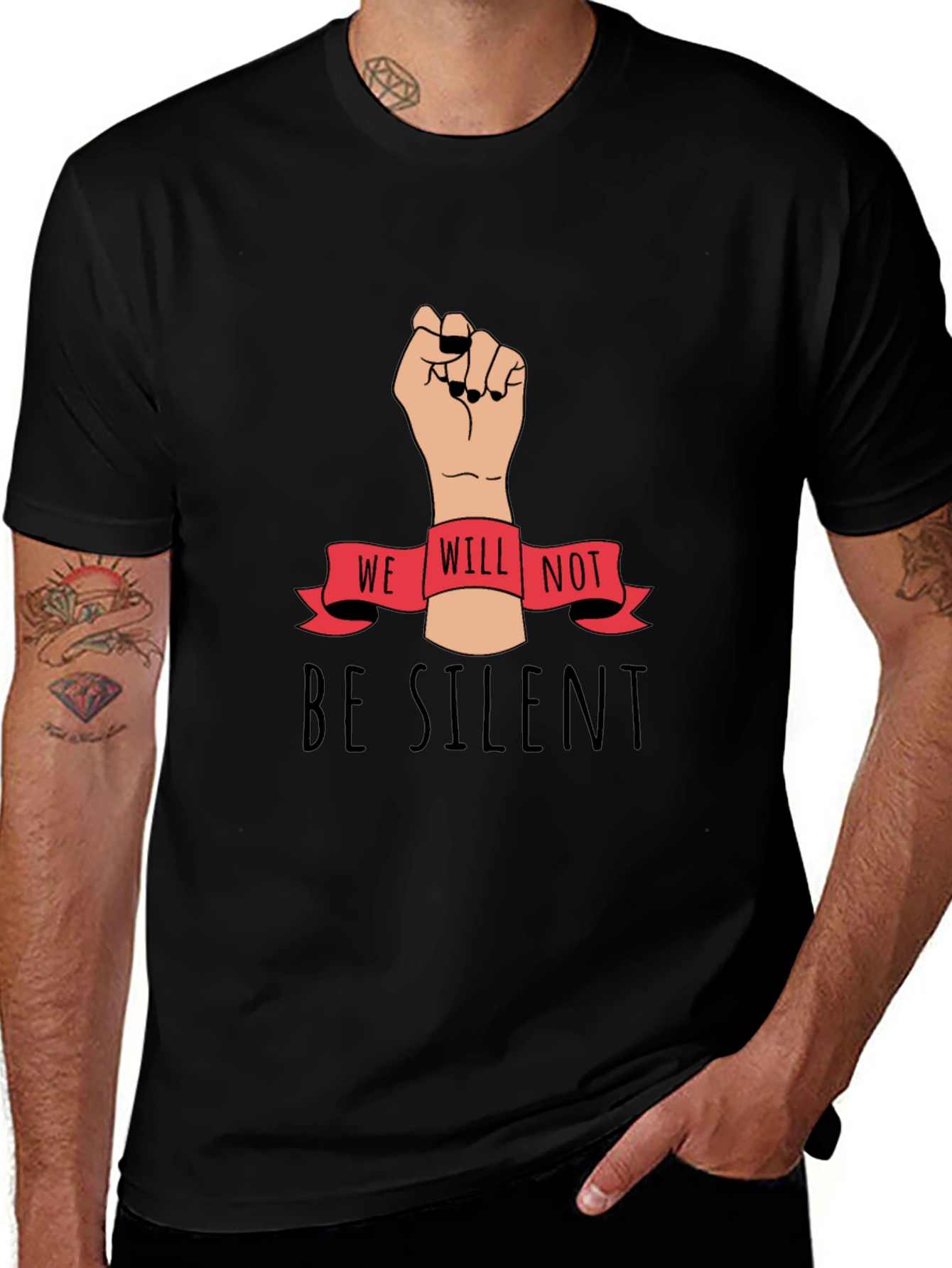 Variant 12 of We Will Not Be Silent Graphic Tee
