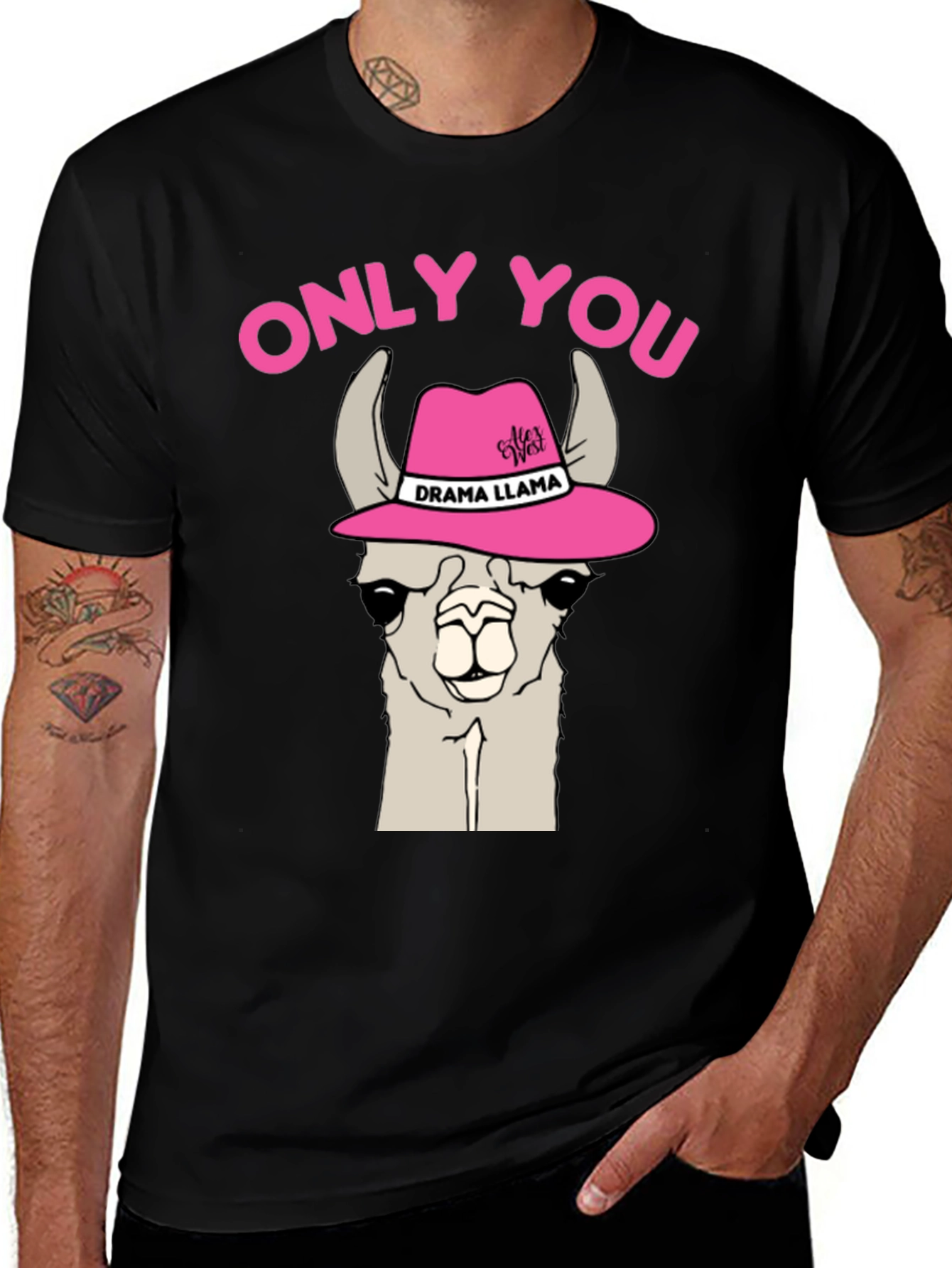 Variant 23 of Drama Llama Graphic T-Shirt - Only You Novelty Tee