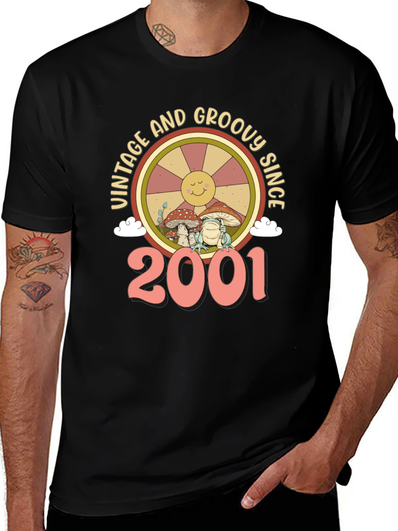 Variant 25 of Vintage Groovy Since 2001 T-Shirt