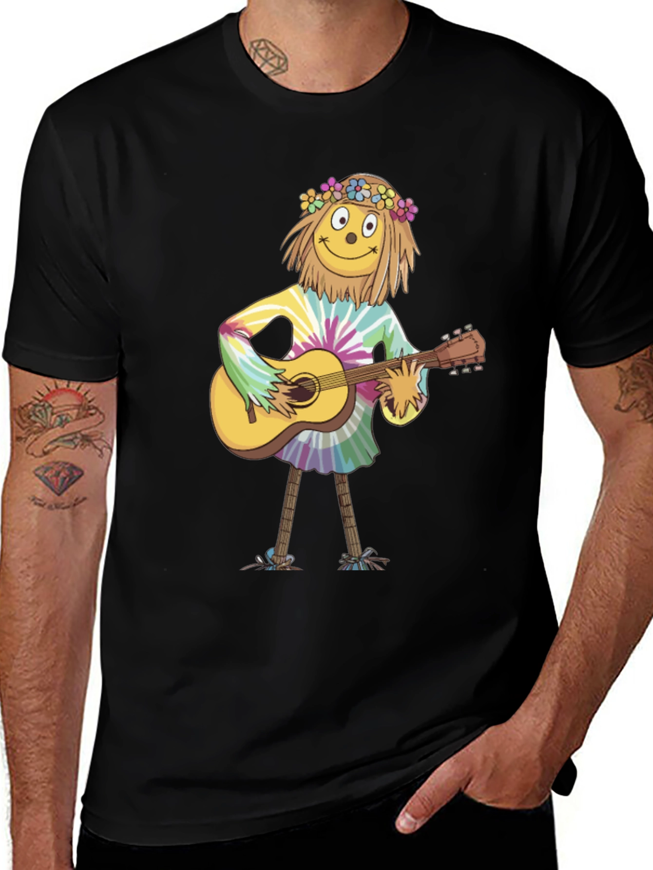 Variant 5 of Groovy Scarecrow Guitarist T-Shirt