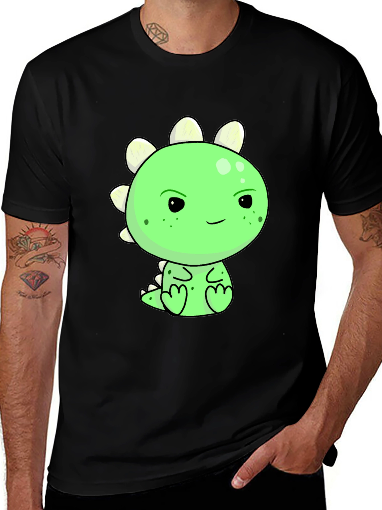 Variant 25 of Cute Cartoon Dinosaur Graphic T-Shirt