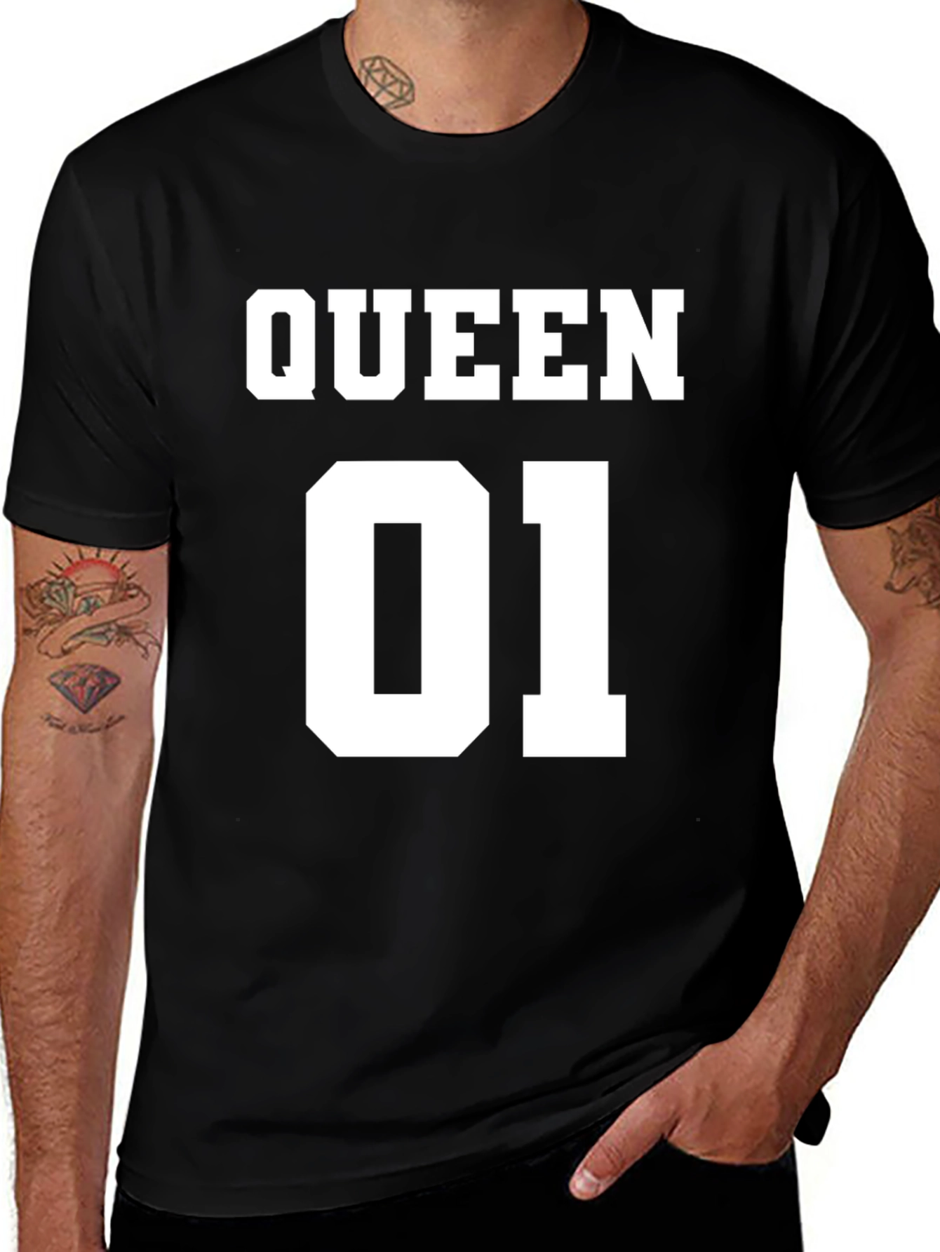 Variant 24 of Queen 01 Graphic T-Shirt - Black