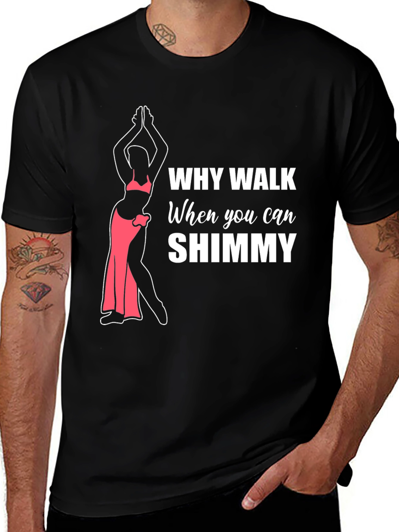 Variant 2 of Shimmy Dance T-Shirt - Fun Statement Tee