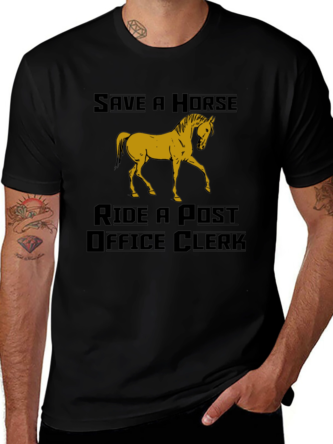 Variant 26 of Save a Horse T-Shirt - Novelty Graphic Tee