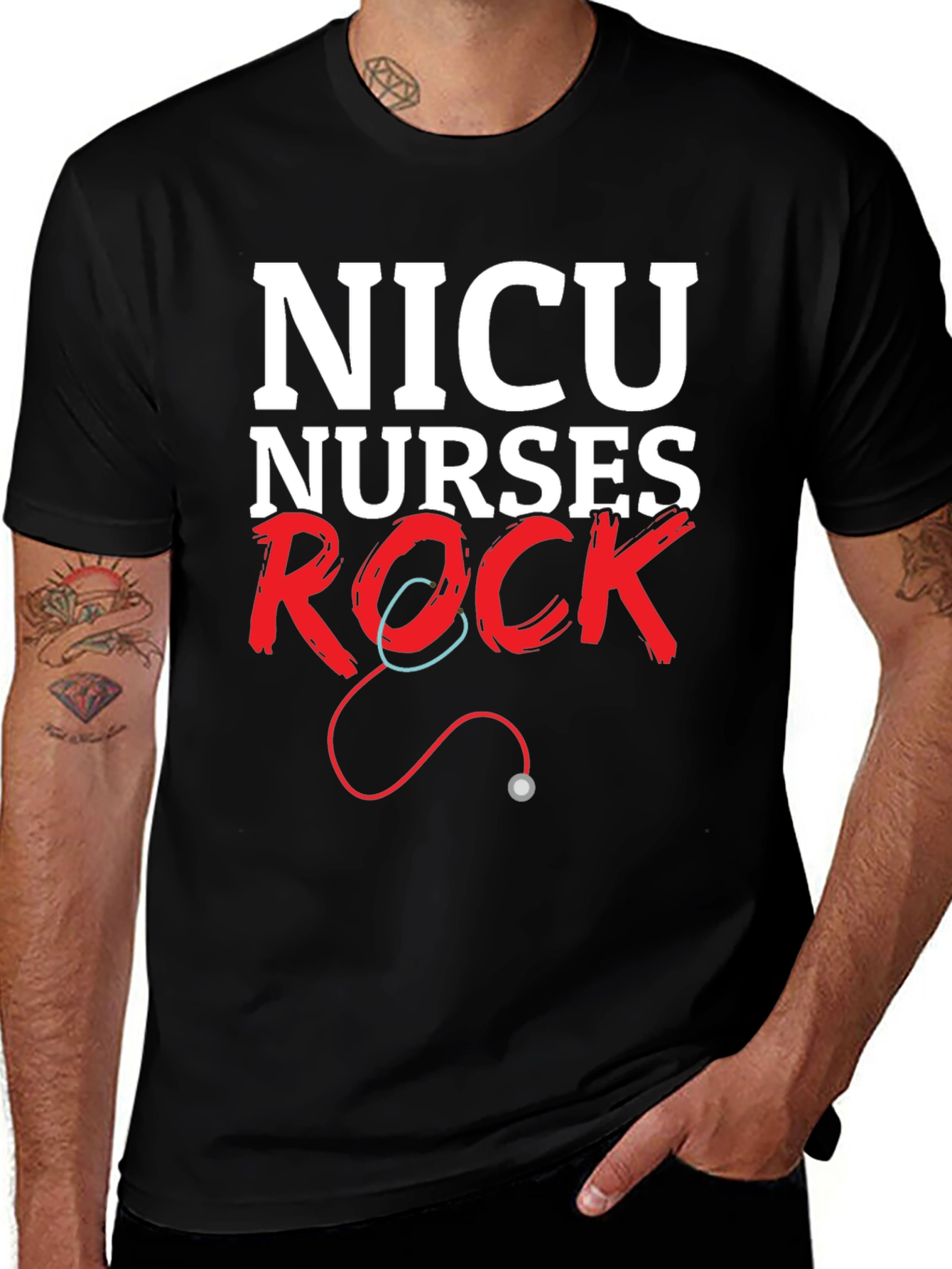 NICU Nurses Rock Graphic T-Shirt