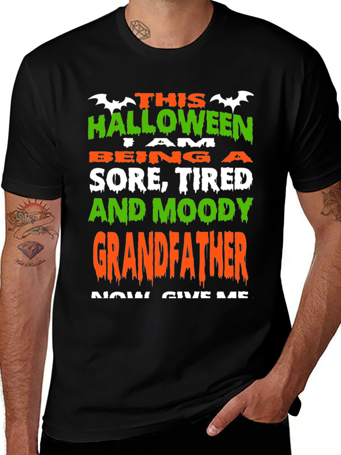 Variant 23 of Funny Halloween Grandfather T-Shirt