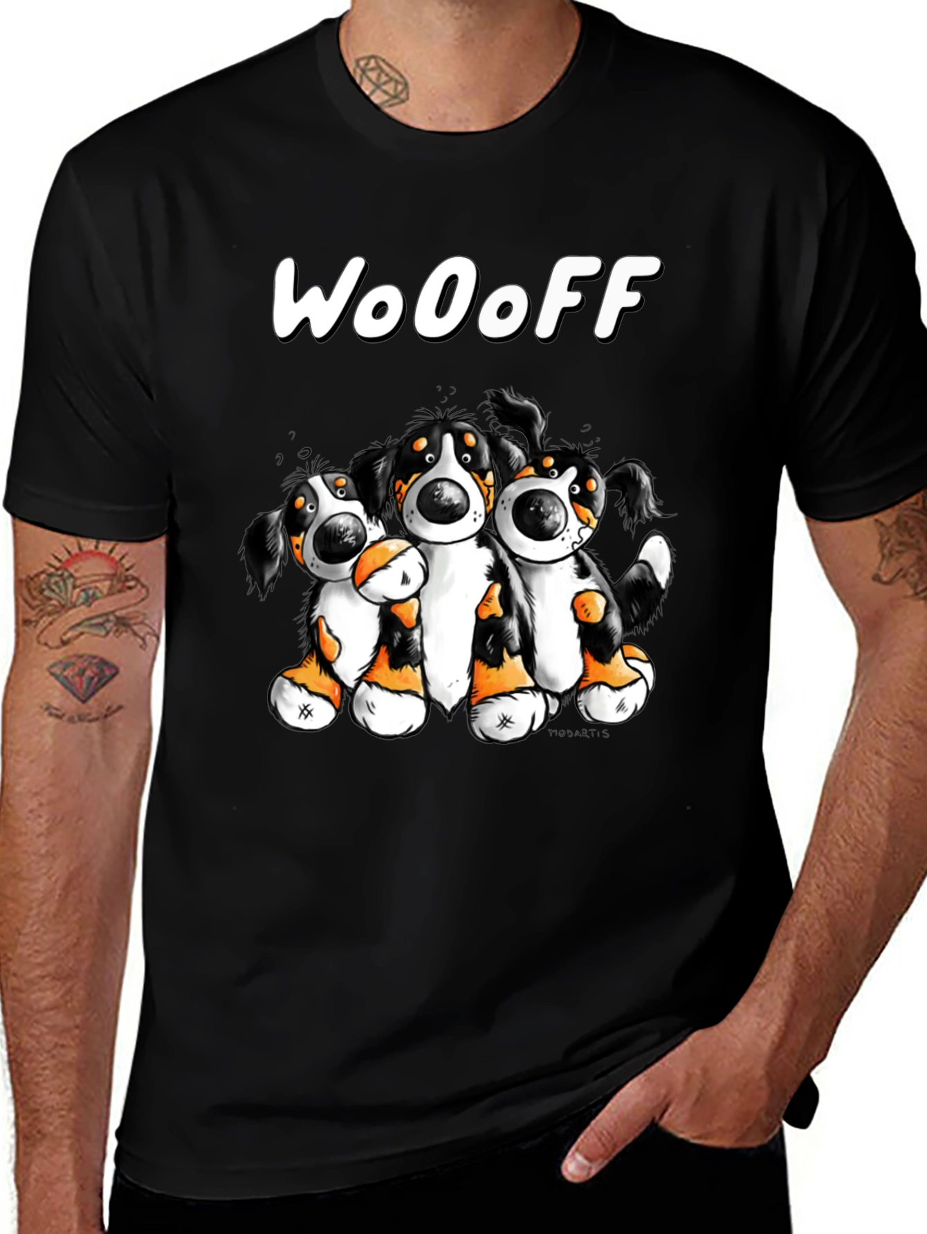 Variant 30 of WoOoff Dog Lover Black T-Shirt