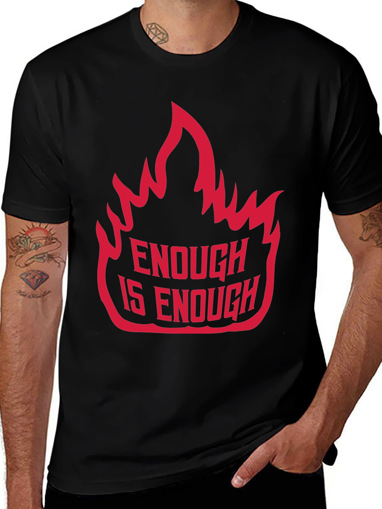 Variant 17 of Enough is Enough Graphic Tee - Bold Statement Shirt