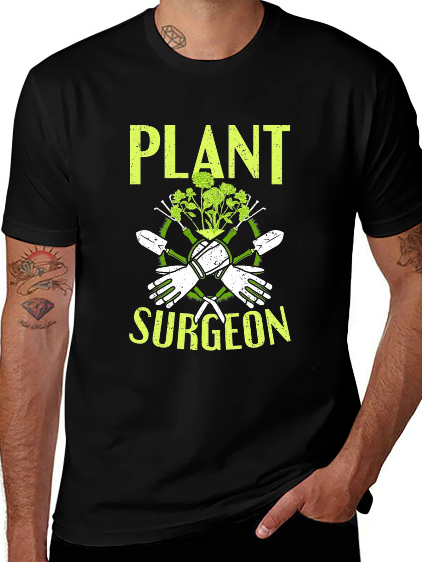 Variant 4 of Plant Surgeon Graphic T-Shirt - Gardening Humor Tee