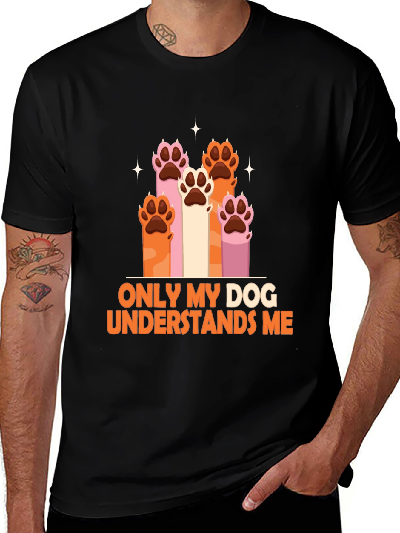 Variant 23 of Dog Lover T-Shirt - Only My Dog Understands Me