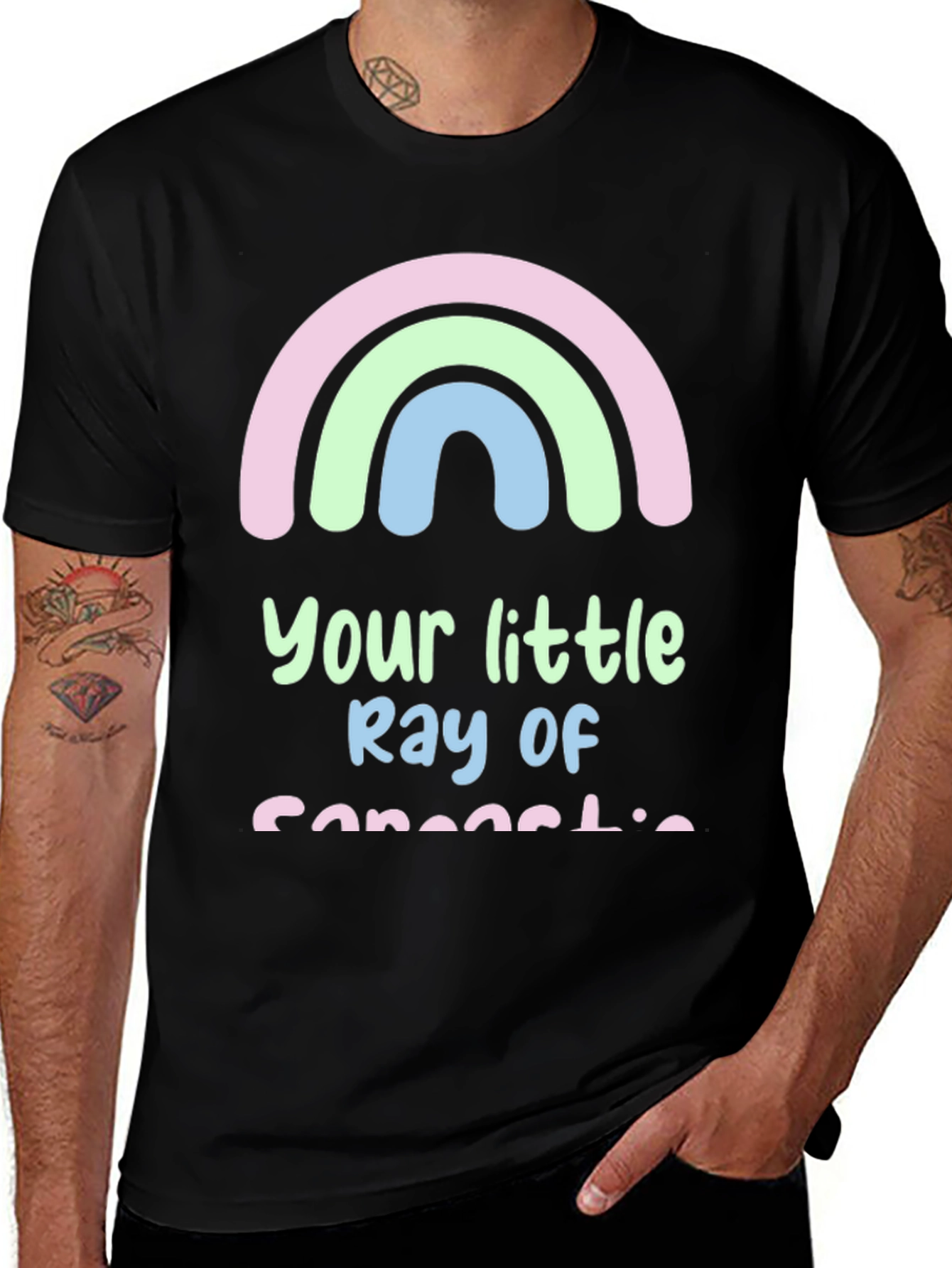 Variant 18 of Your Little Ray Of Sunshine Black T-Shirt