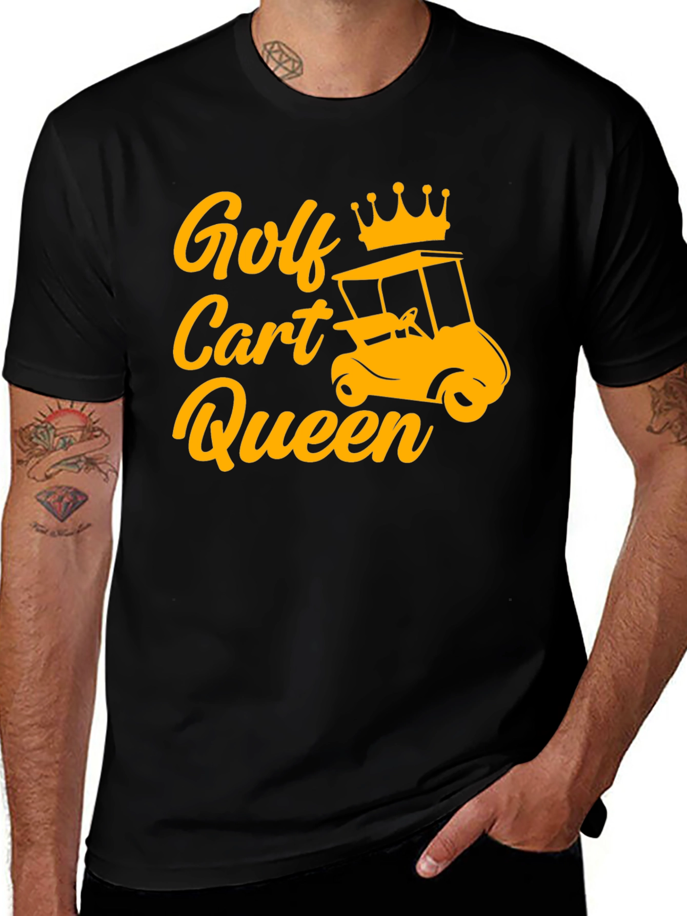 Variant 22 of Golf Cart Queen Graphic Tee