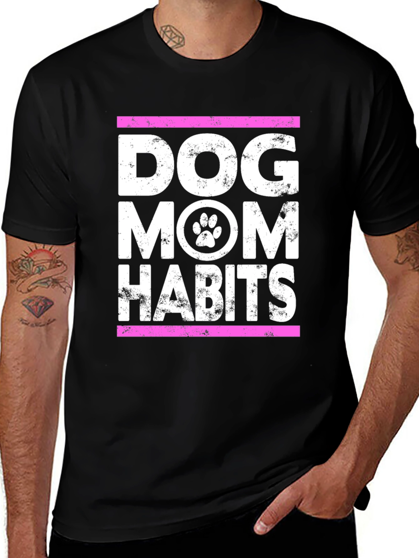 Variant 21 of Dog Mom Habits Graphic Tee