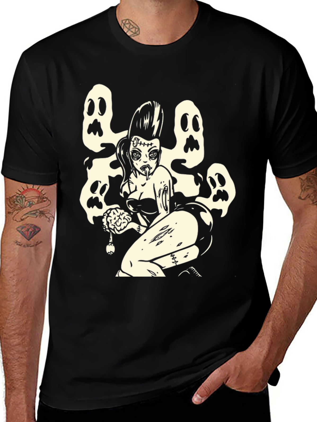 Variant 5 of Zombie Pinup Girl T-Shirt