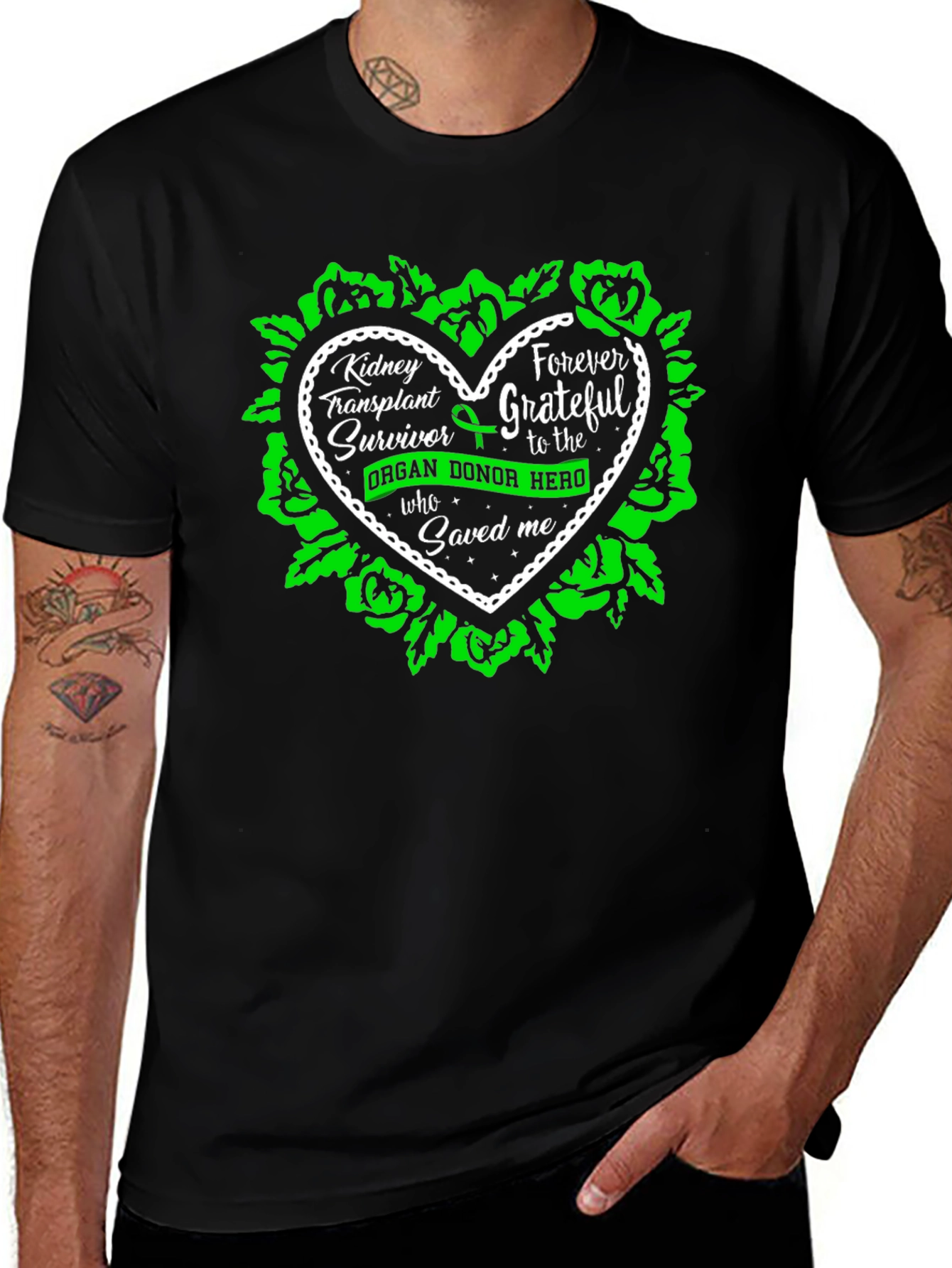 Variant 30 of Kidney Transplant Survivor Graphic T-Shirt