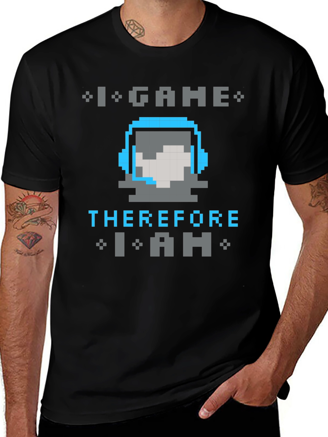 Variant 23 of I Game Therefore I Am Gamer T-Shirt