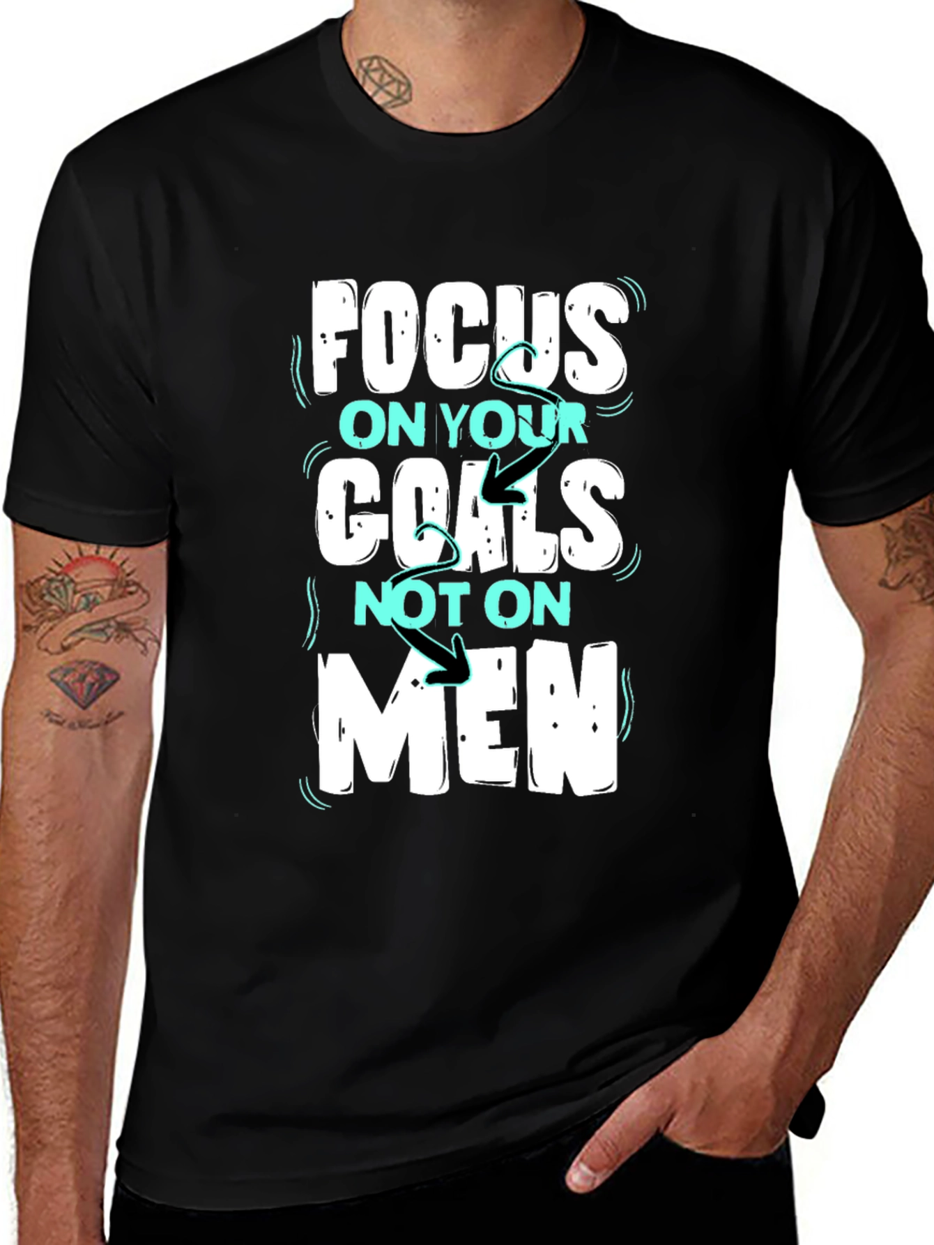 Focus on Goals T-Shirt - Motivational Tee for Women
