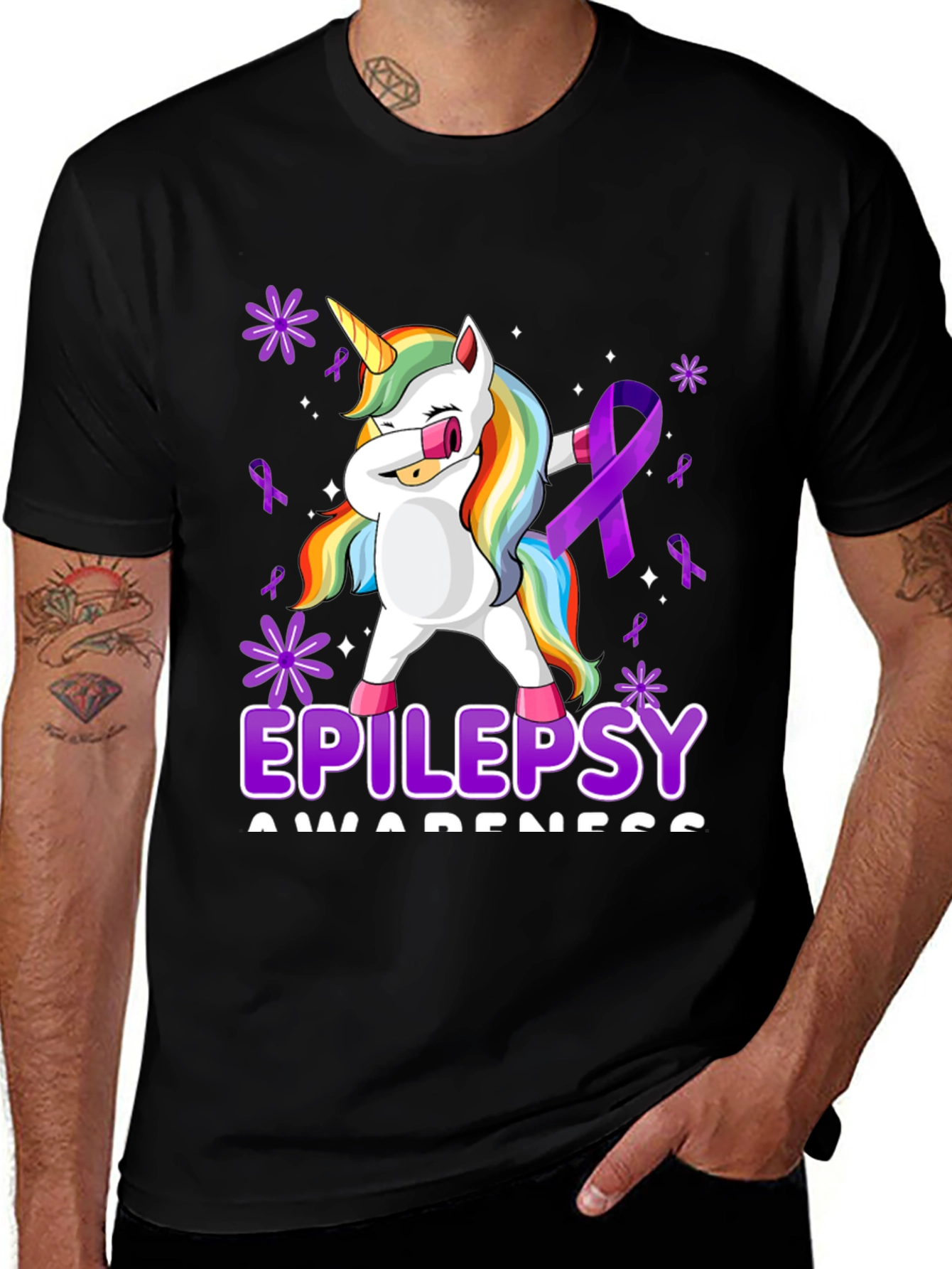 Epilepsy Awareness Unicorn T-Shirt 