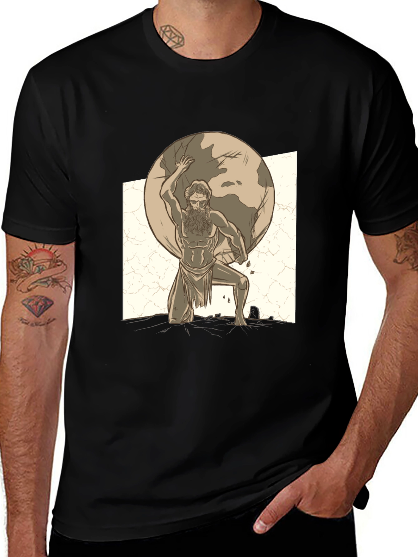 Atlas Graphic Tee - World on Your Shoulders