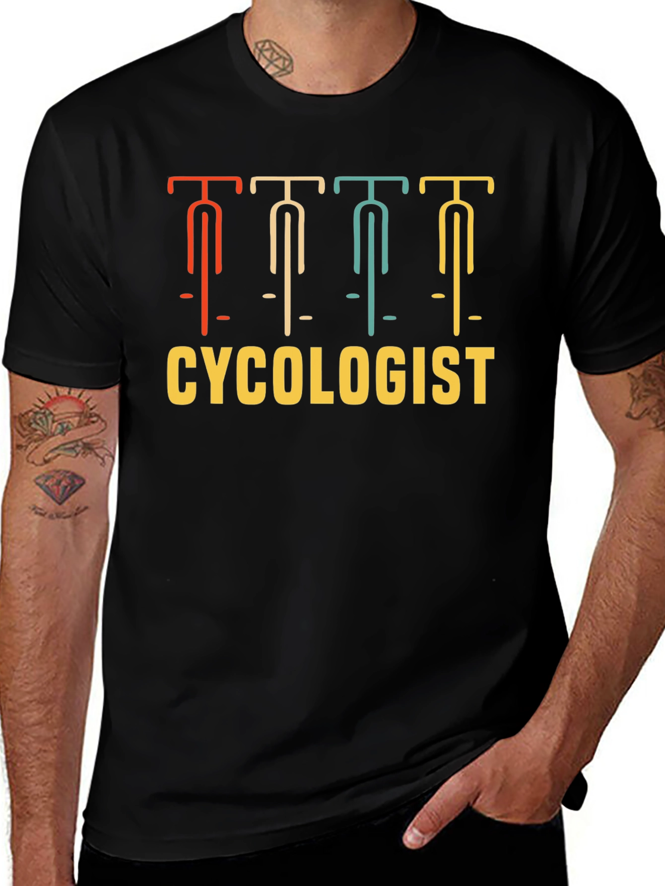 Variant 22 of Cyclologist Graphic T-Shirt - Bike Lover Tee