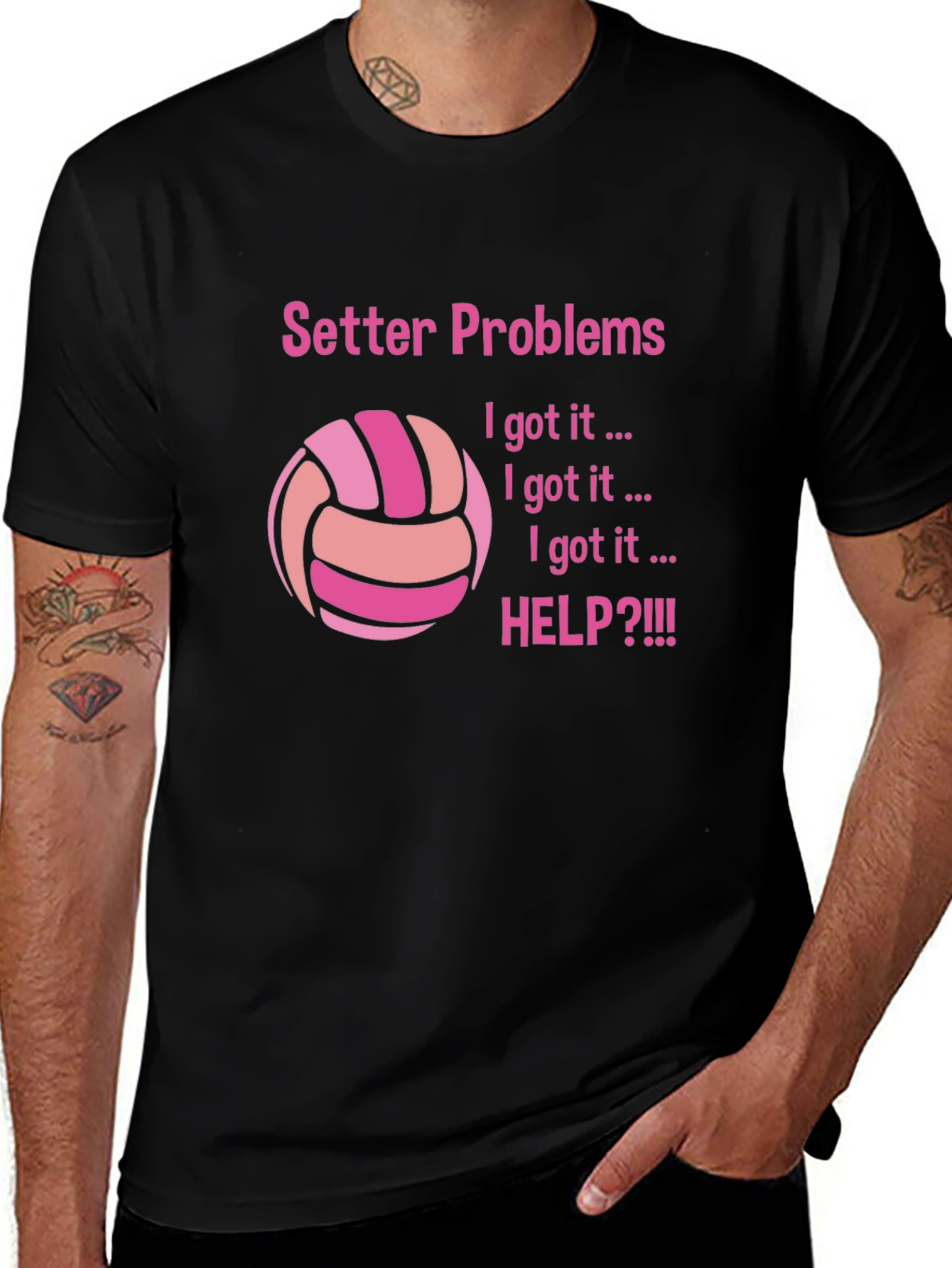 Variant 16 of Setter Problems T-Shirt for Volleyball Players