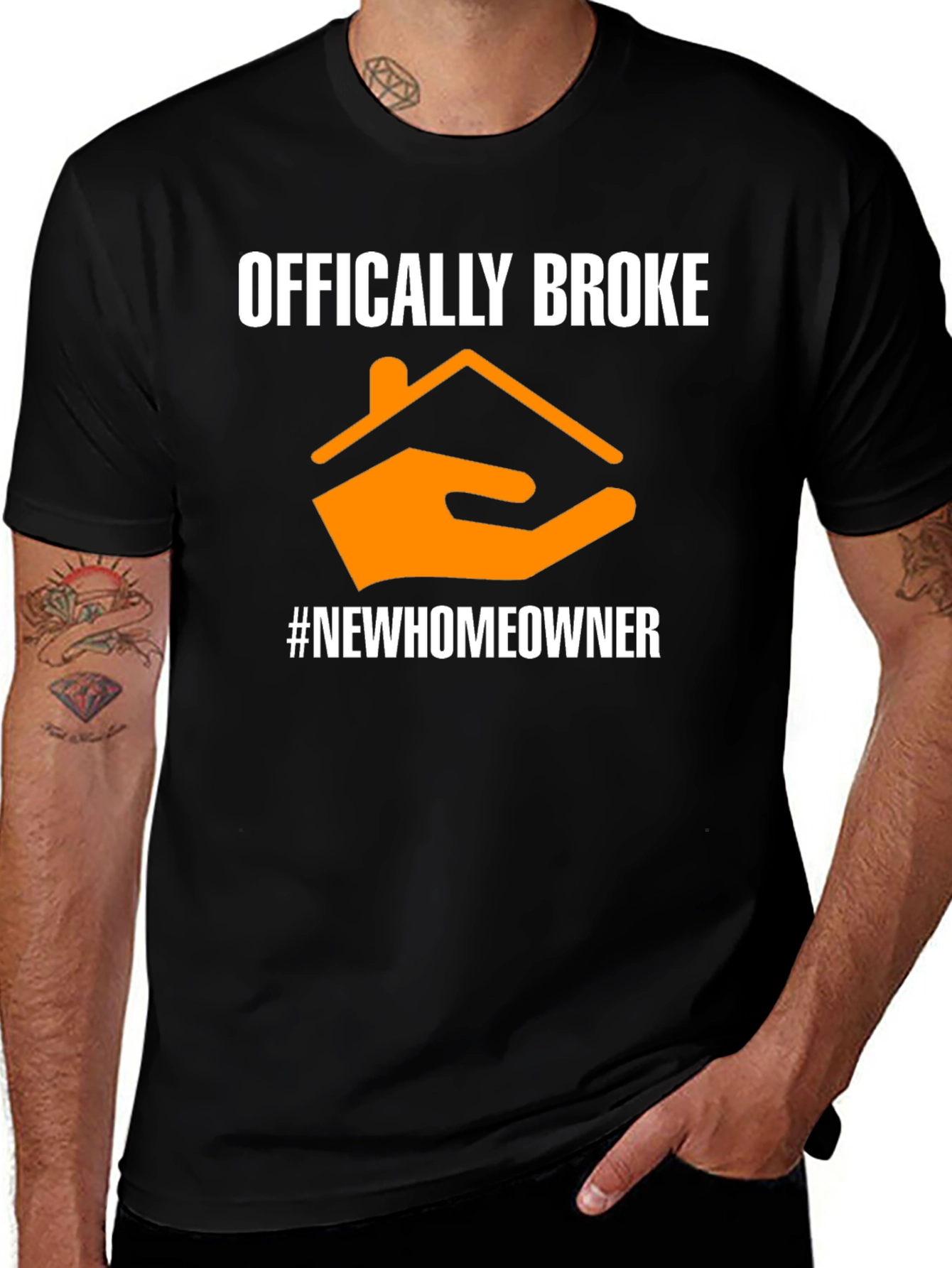 Variant 22 of Officially Broke New Homeowner T-Shirt