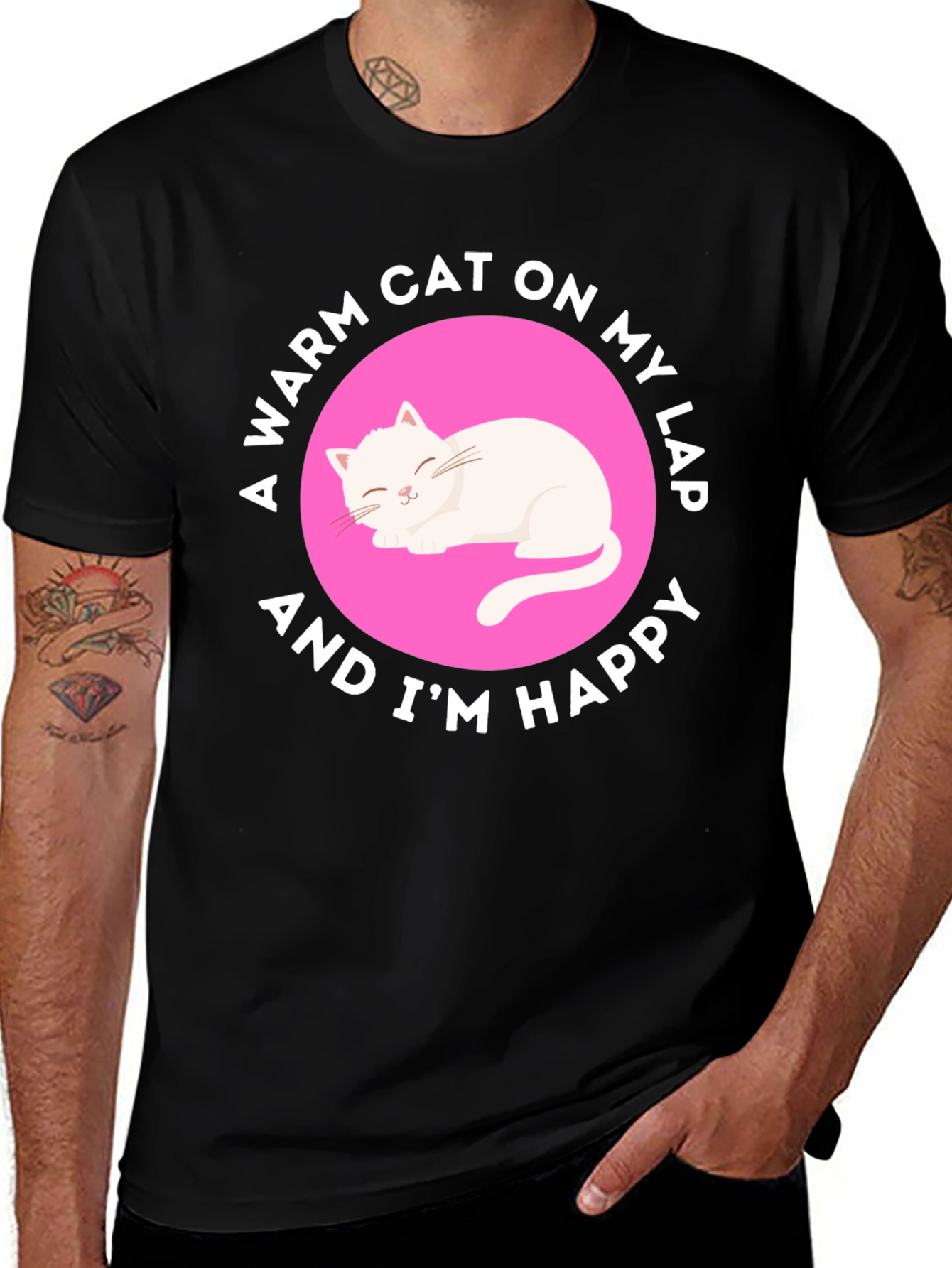 Variant 9 of Warm Cat On My Lap T-Shirt
