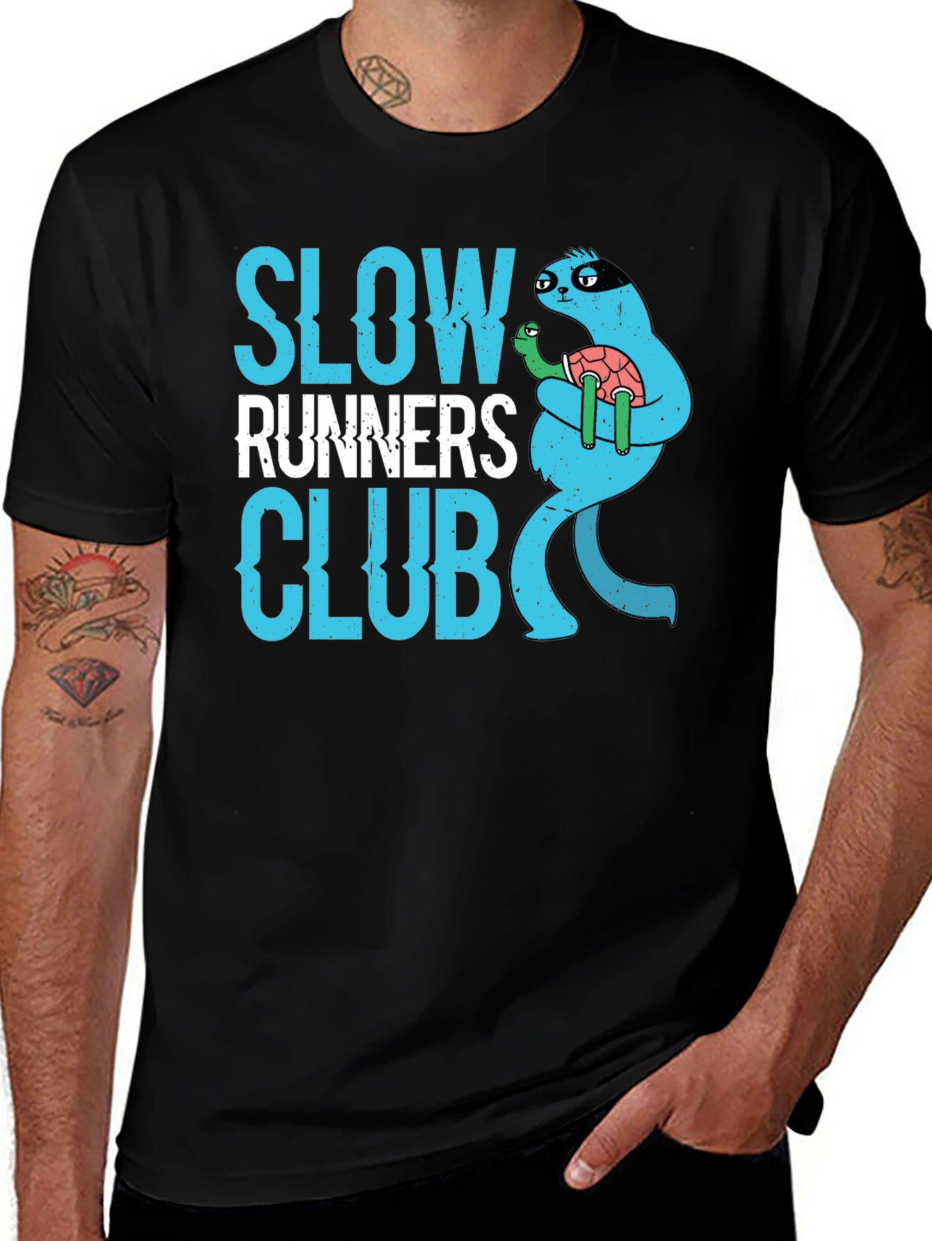 Variant 24 of Slow Runners Club Novelty Graphic T-Shirt