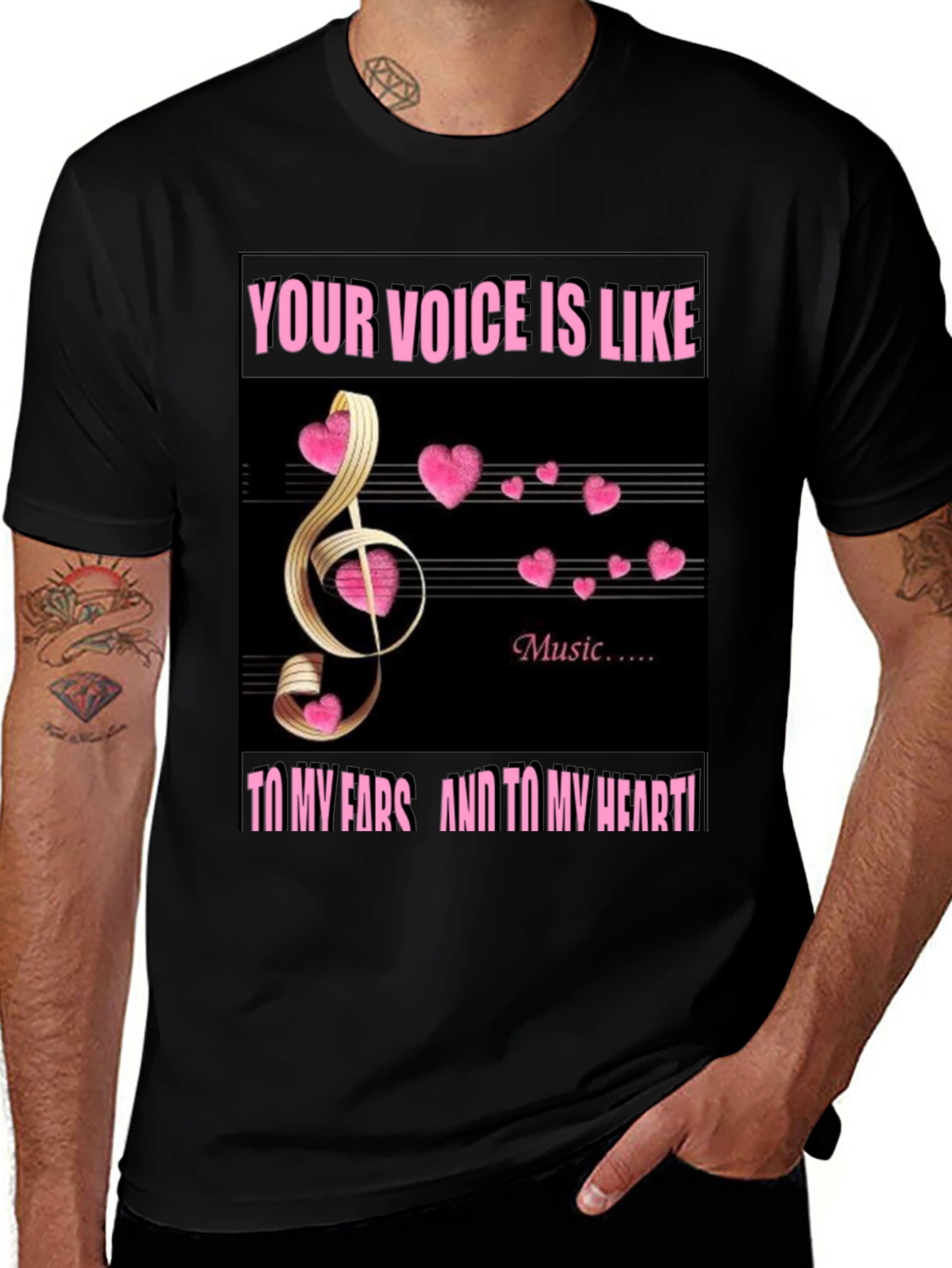 Variant 18 of Voice is Like Music Graphic Tee