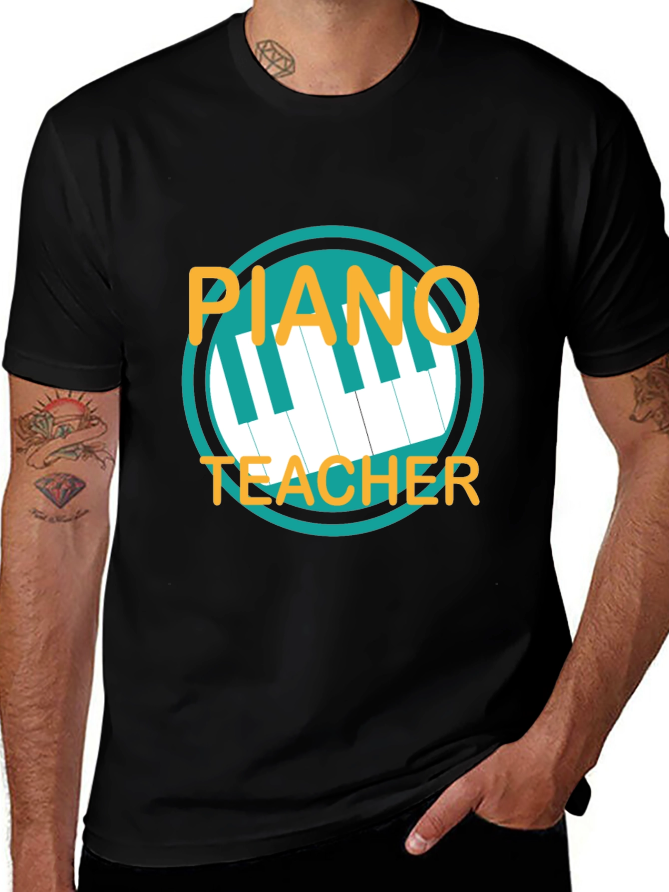 Piano Teacher Graphic Tee - Music Instructor Gift