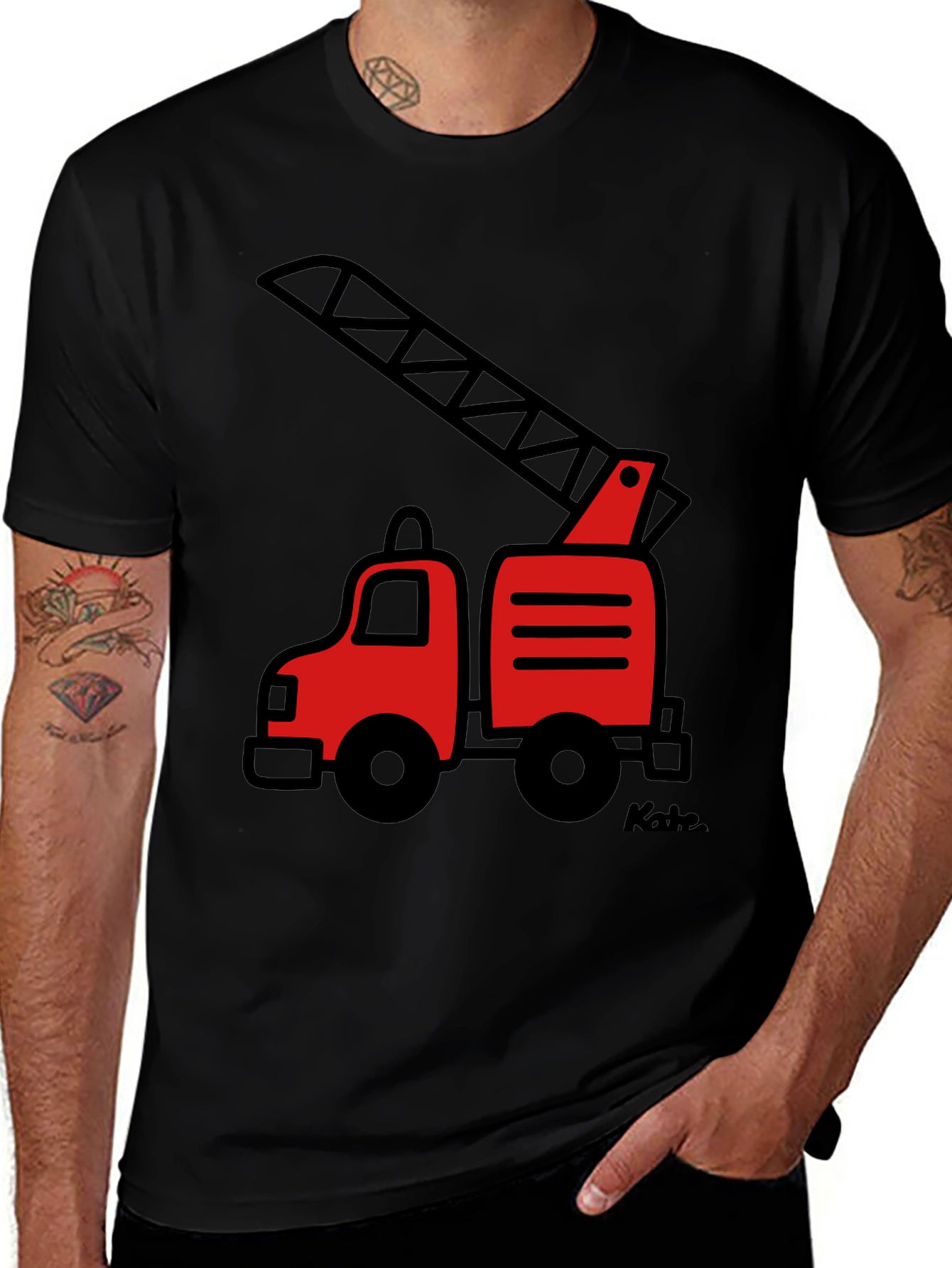 Variant 16 of Fire Truck T-Shirt - Classic Style