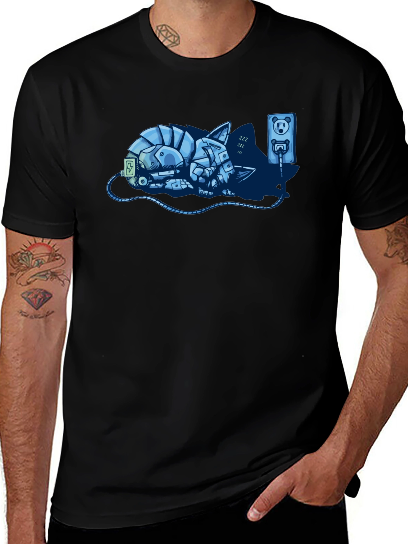 Variant 25 of Robotic Pet Charging T-Shirt