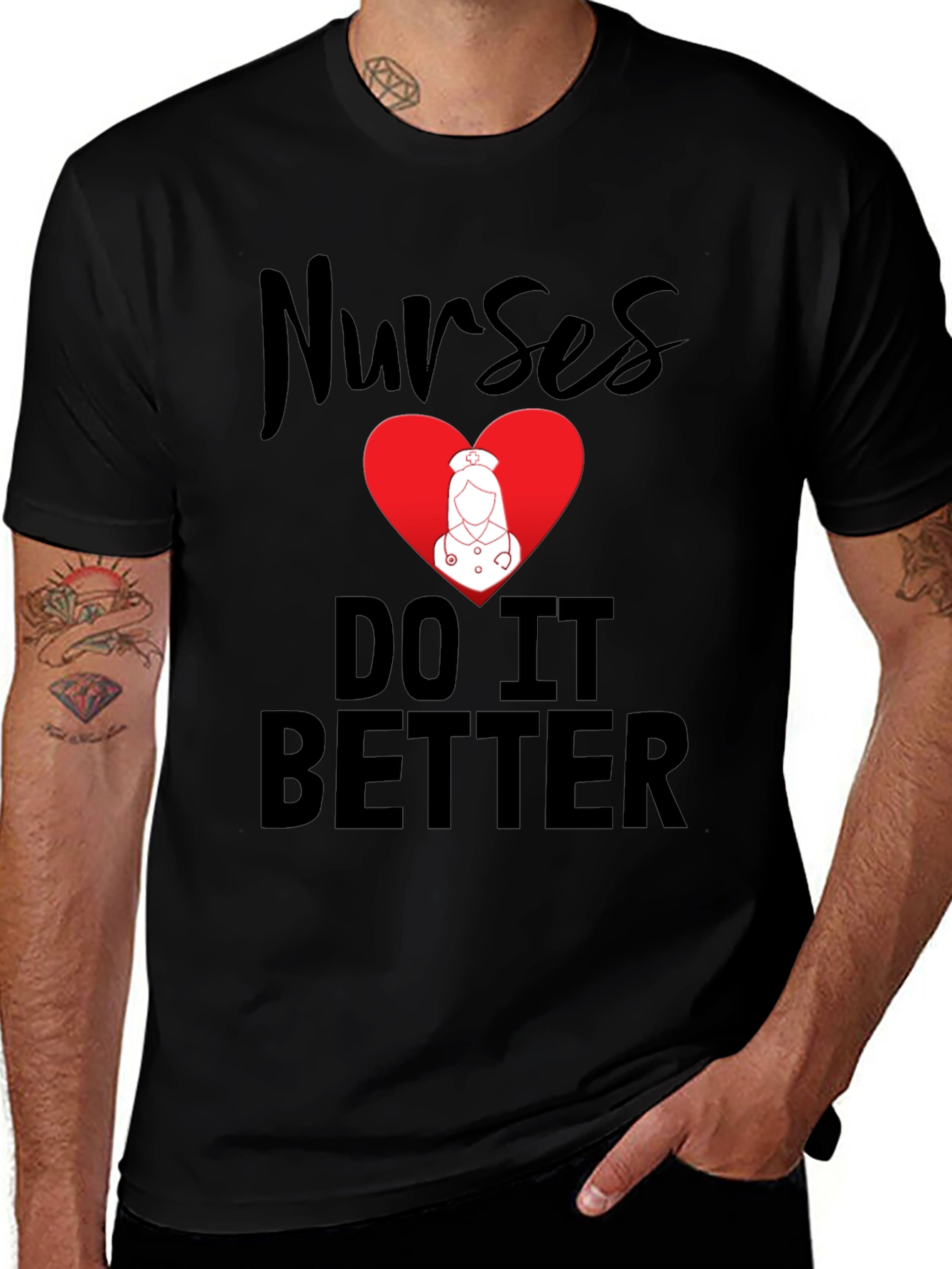 Variant 8 of Nurses Do It Better Graphic Tee