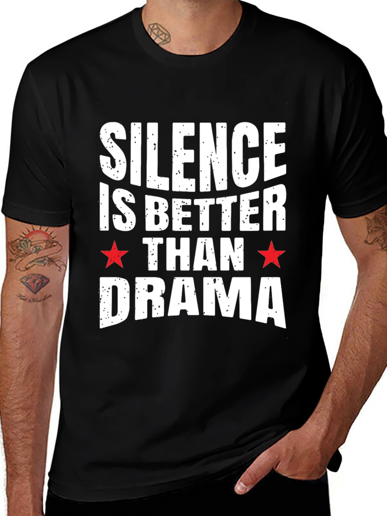 Variant 30 of Silence Is Better Than Drama Graphic Tee