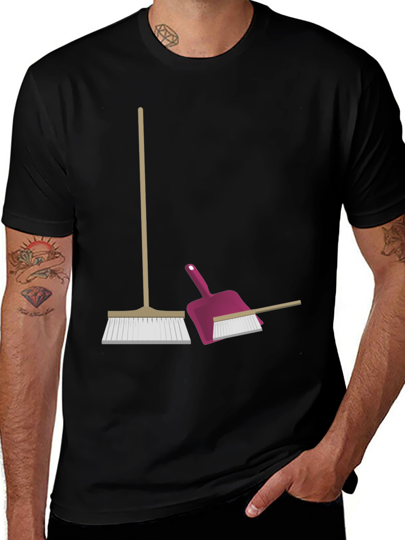 Variant 30 of Broom & Dustpan Graphic Tee
