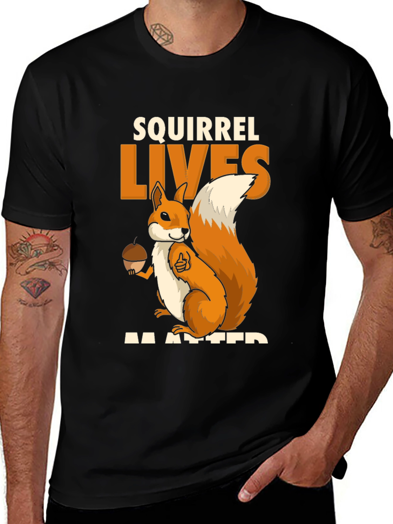 Variant 4 of Squirrel Lives Matter Graphic T-Shirt