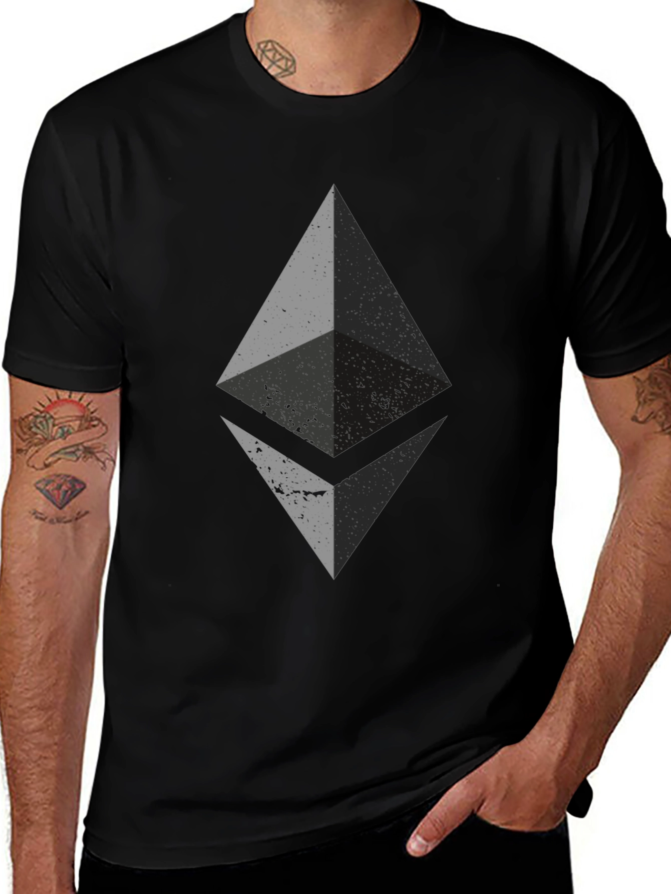 Variant 15 of Ethereum Crypto Black T-Shirt