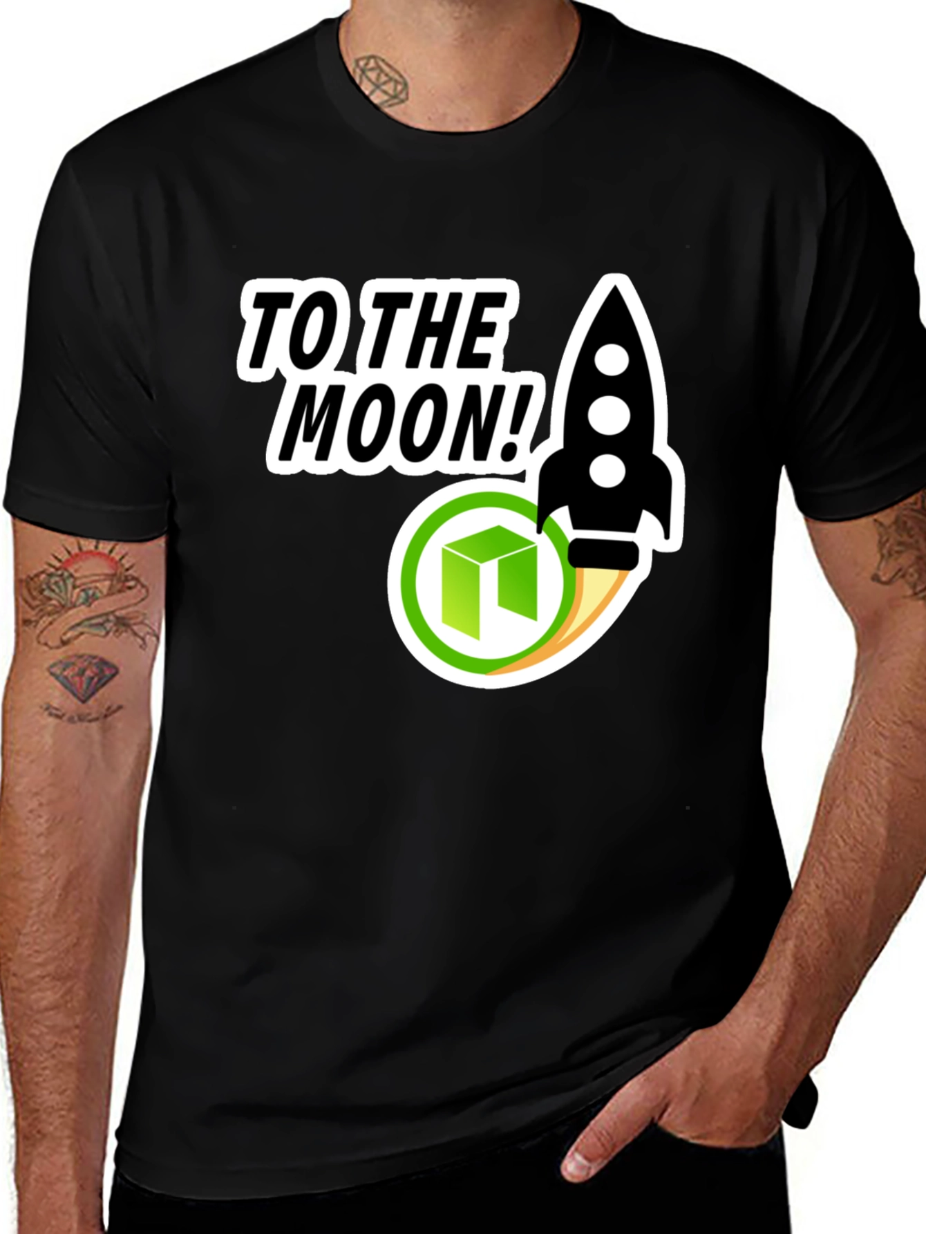 Variant 8 of To The Moon Crypto T-Shirt