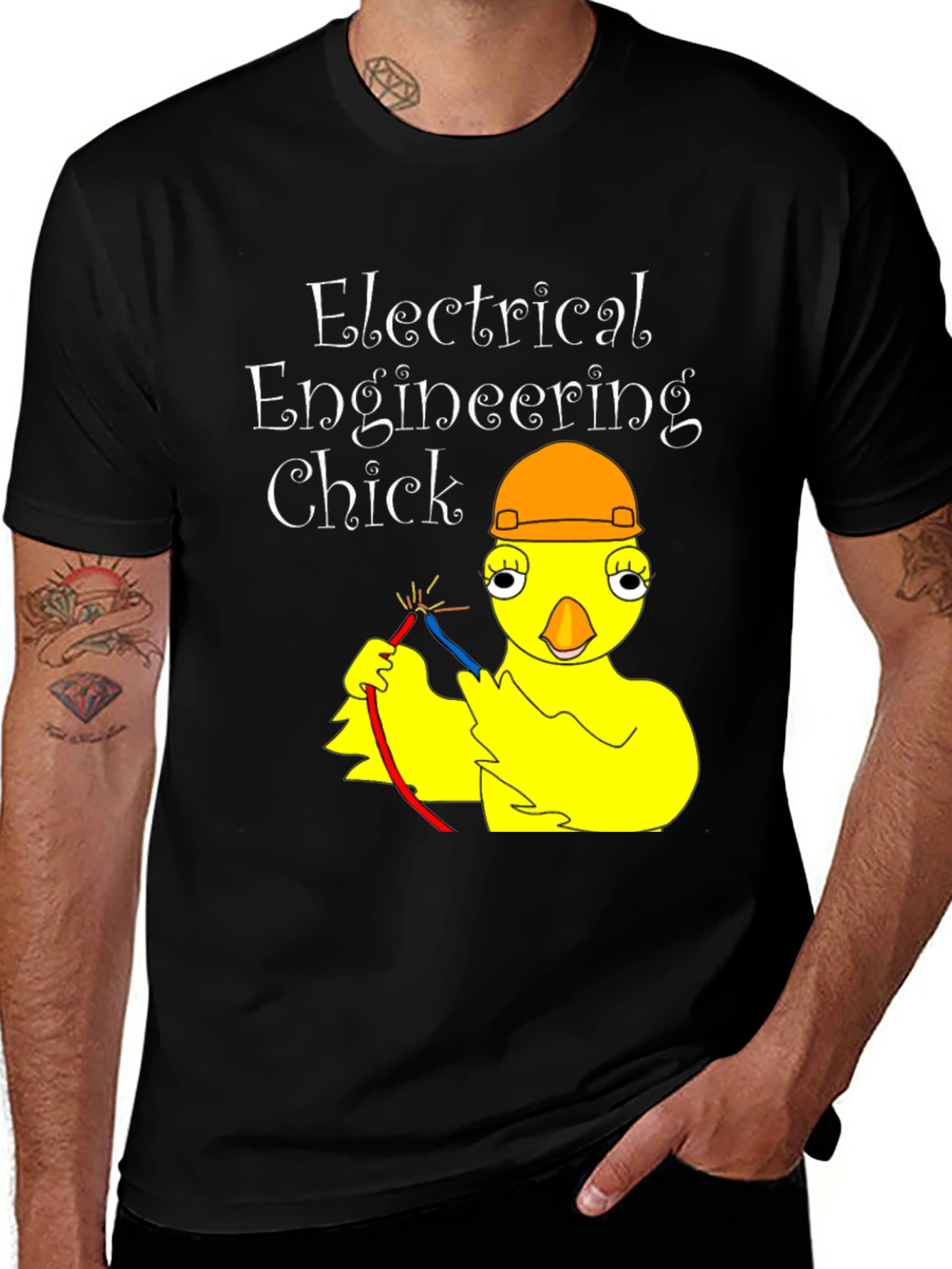 Variant 2 of Electrical Engineering Chick Graphic T-Shirt