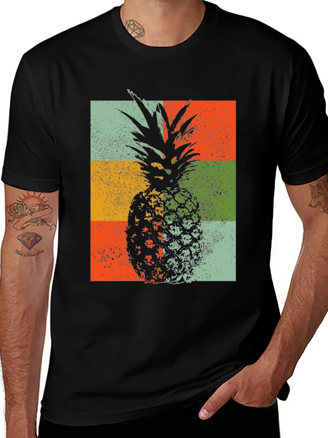 Variant 29 of Retro Pineapple Graphic T-Shirt