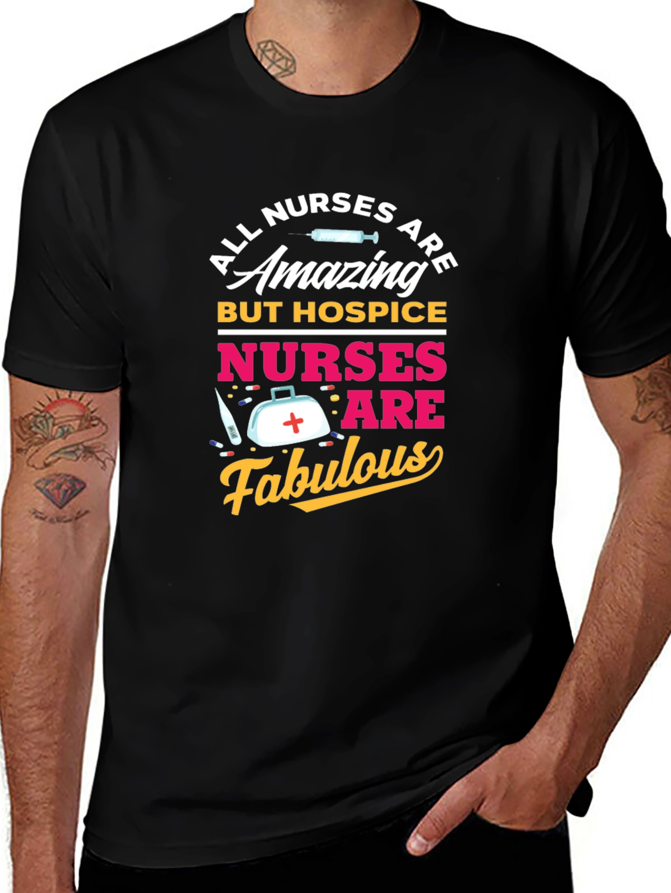 Hospice Nurse T-Shirt - All Nurses Are Amazing