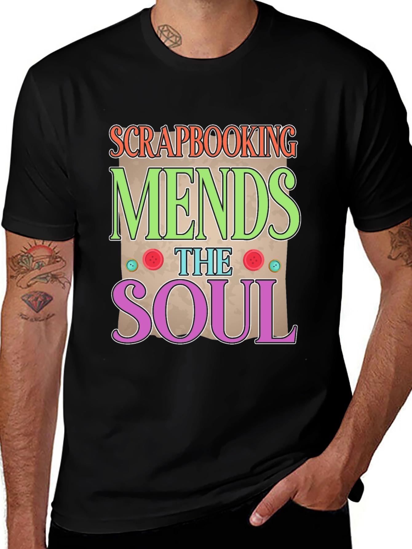 Variant 7 of Scrapbooking Mends the Soul Graphic Tee
