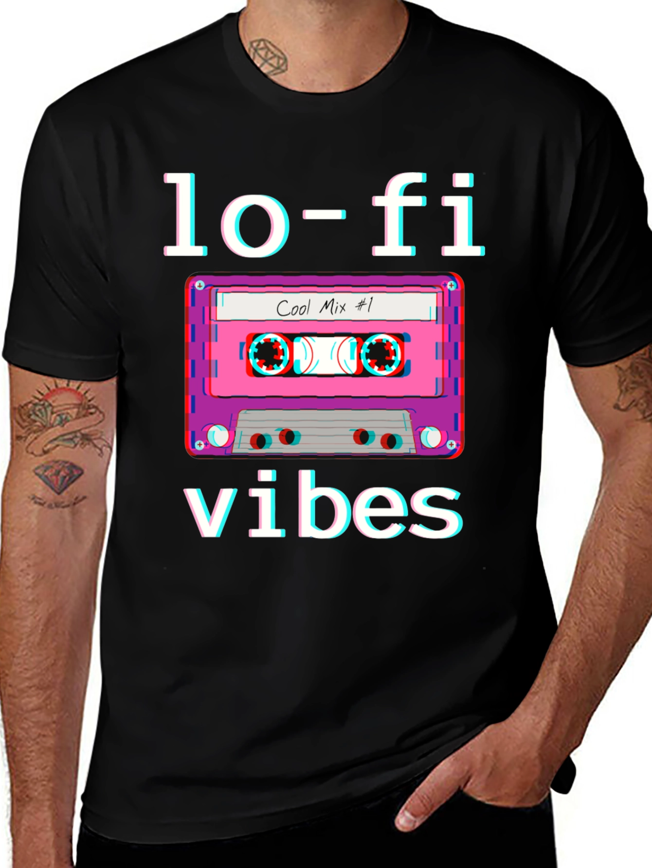 Variant 11 of Lo-Fi Vibes Cassette Tape Graphic T-Shirt