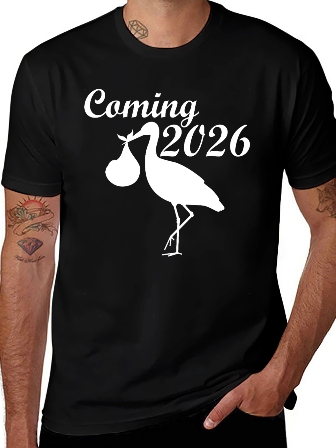 Variant 5 of Coming 2026 Pregnancy Announcement T-Shirt