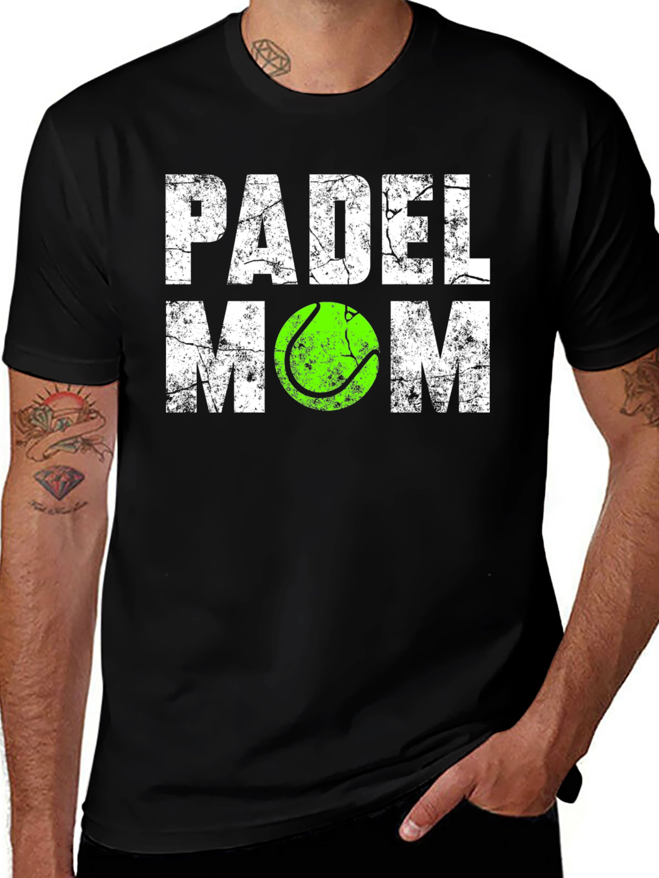 Padel Mom Graphic Tee - Tennis Ball Design