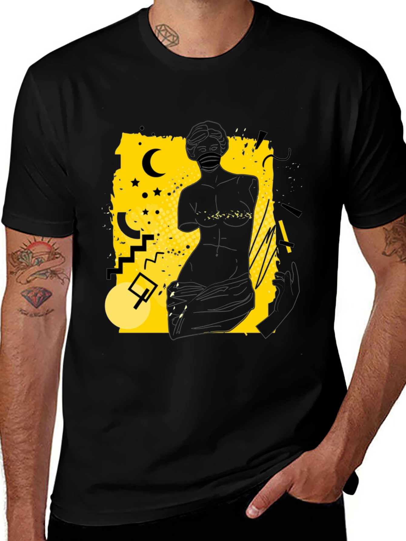 Variant 25 of Abstract Silhouette Graphic Tee