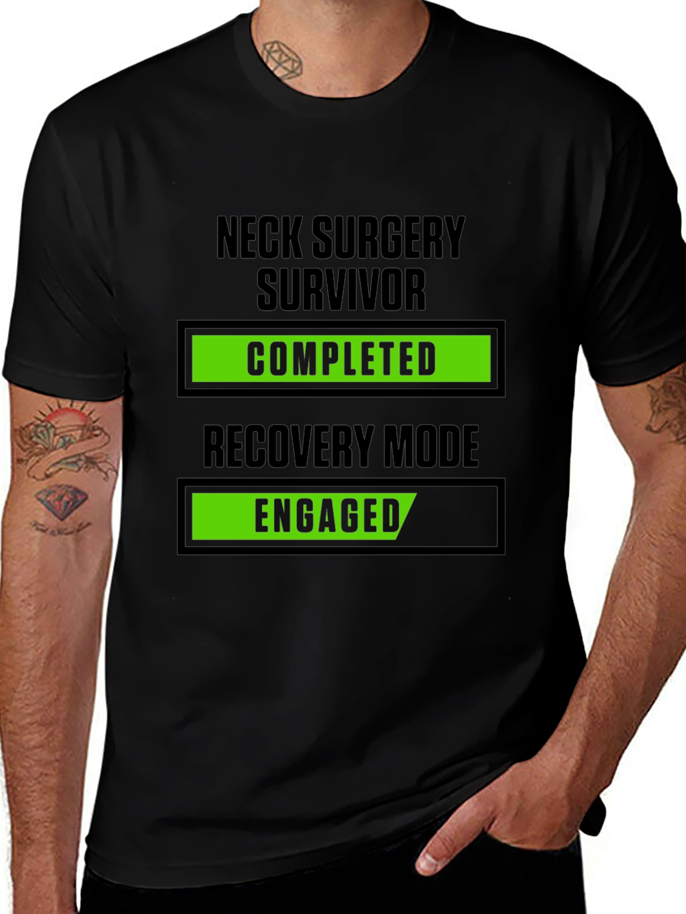 Variant 2 of Neck Surgery Survivor Graphic Tee