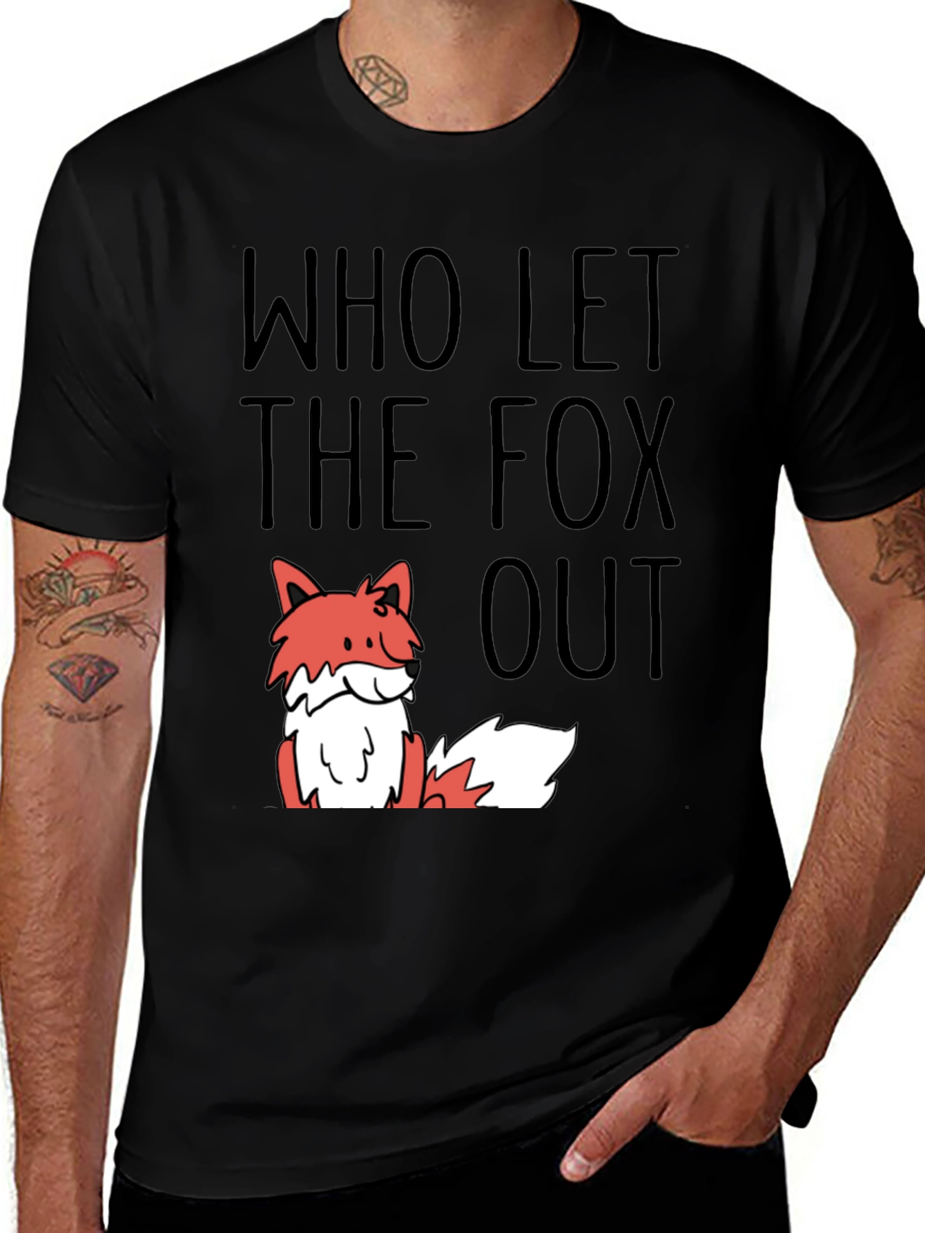 Variant 19 of Who Let The Fox Out T-Shirt