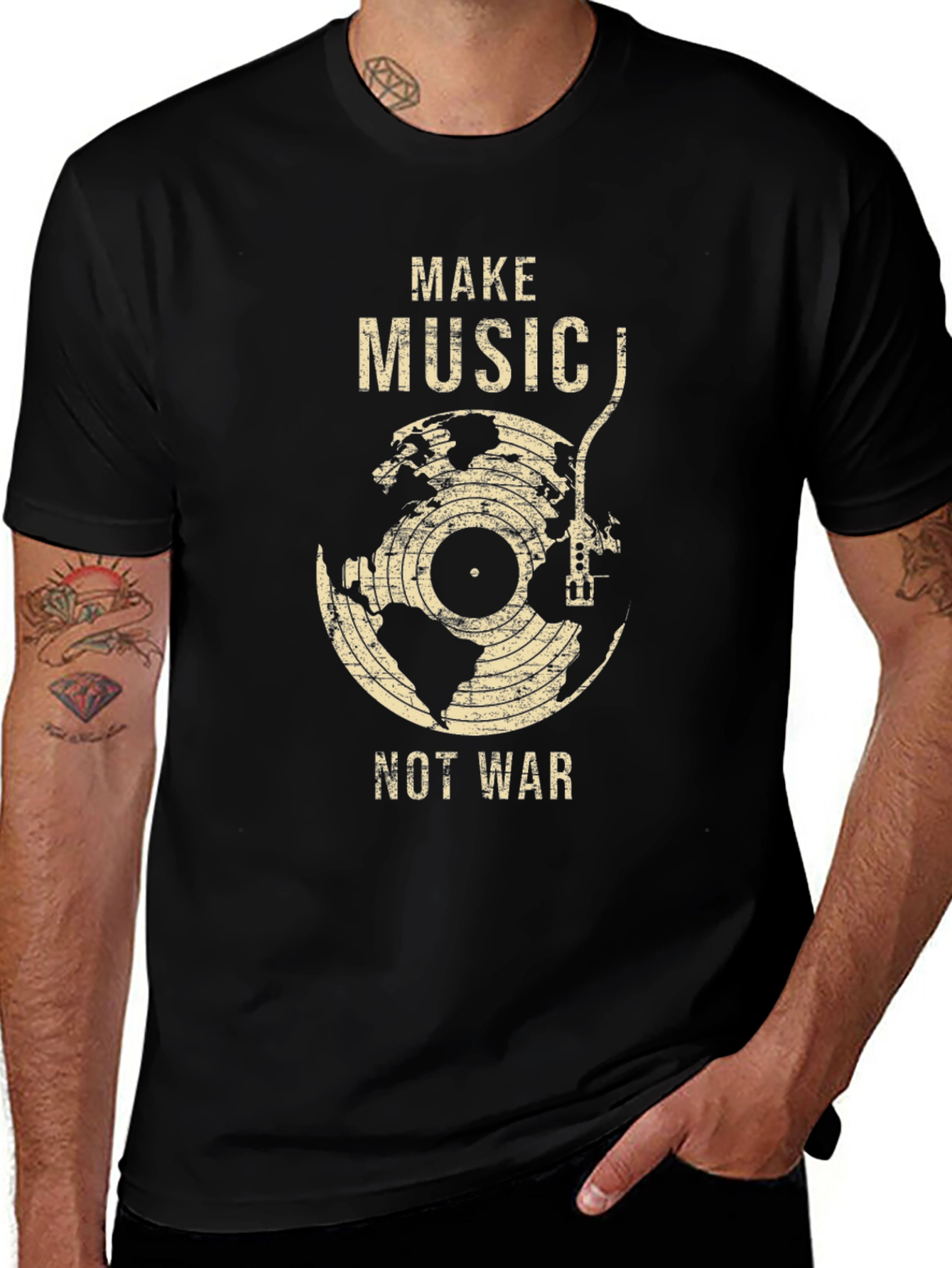 Variant 24 of Make Music Not War Graphic Tee